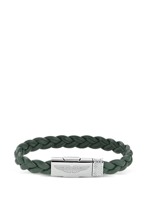 Aston Martin Watches braided leather bracelet - Silver