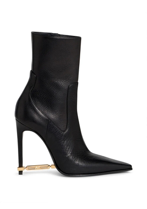 DSQUARED2 metal bar heeled ankle boots - Black