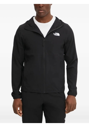 The North Face logo-print zip-up hoodie - Black