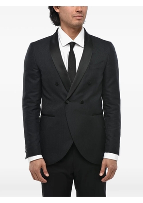 Corneliani CC Collection double-breasted shawl-lapel blazer - Black