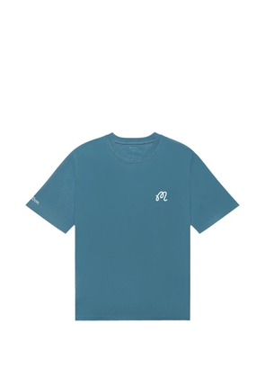 Malbon Golf Bermuda Tee logo-embroidered T-shirt - Blue