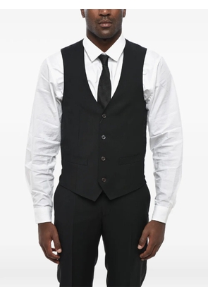 Corneliani Academy mohair-blend waistcoat - Black