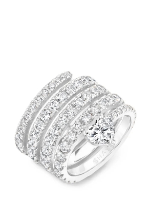 SHAY Spiral diamond ring - Silver