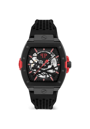 Philipp Plein Skeleton 44mm watch - Black