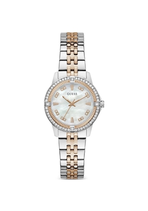 GUESS USA round-case 32mm watch - White
