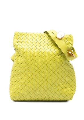Bottega Veneta Pre-Owned 2012-2026 Nappa Intrecciato Fold crossbody bag - Yellow