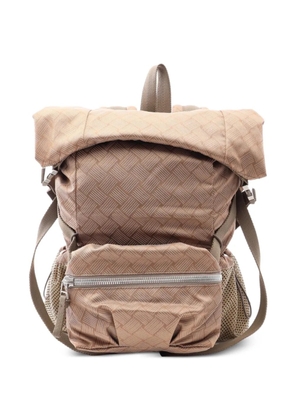 Bottega Veneta Pre-Owned 2010s Intrecciato-pattern backpack - Neutrals