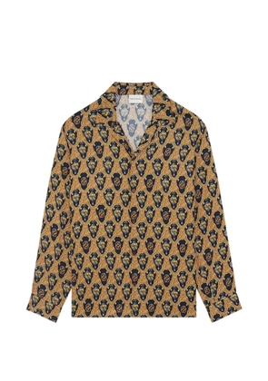 Drôle De Monsieur Baroque grapes-print shirt - Gold