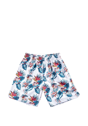 Mitchell & Ness x NBA 1991 New York Knicks Swingman floral-print shorts - White