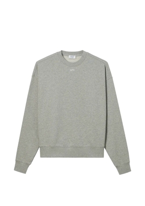 Off-White logo-print sweater - Grey