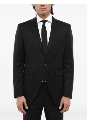 Corneliani peak-lapel single-breasted jacket - Black