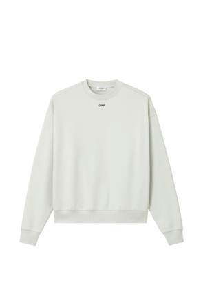Off-White logo-print sweater - Green