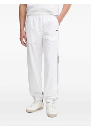 Lacoste logo-patch track pants - White