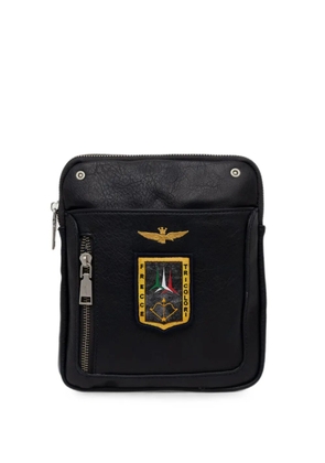 Aeronautica Militare patch-detail zip-fastening belt bag - Black