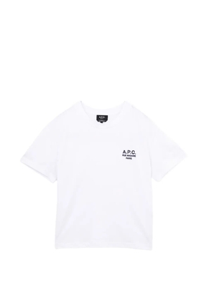 A.P.C. logo-embroidered T-shirt - White