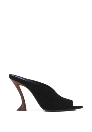 Lanvin Midnight Step mules in suede - Black