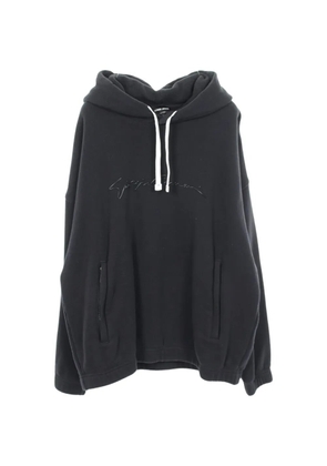 Giorgio Armani Pre-Owned 2010s logo-print hoodie - Black