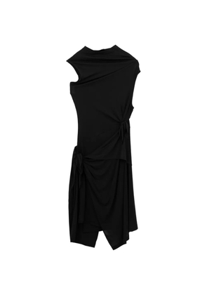 Helmut Lang draped asymmetric dress - Black