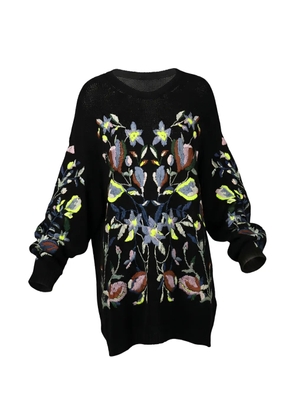 Valentino Garavani floral-embroidered sweater - Black
