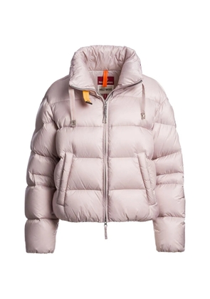 Parajumpers Killin quilted logo-patch jacket - Pink