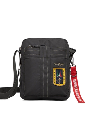 Aeronautica Militare logo-patch belt bag - Black