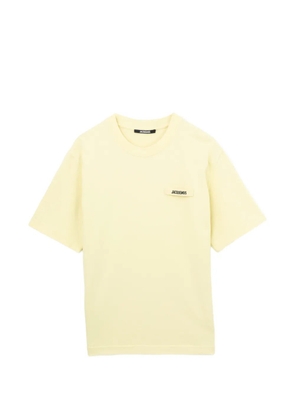 Jacquemus logo-patch T-shirt - Yellow