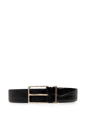 TOM FORD croc-effect leather belt - Black