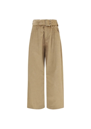 DARKPARK Korea Pier belted straight-leg trousers - Neutrals
