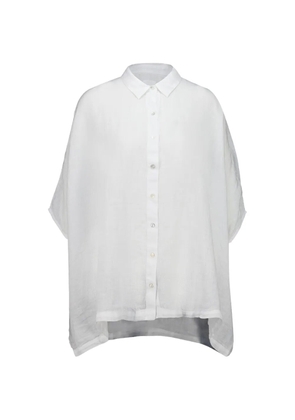 120% Lino short-sleeve shirt - White