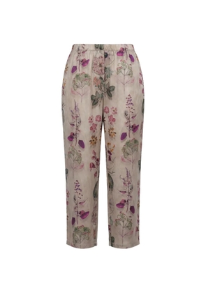 Avant Toi floral-print fade-effect trousers - Neutrals