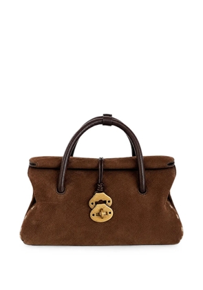 Zanellato small Dotta Jones stud-embellished handbag - Brown