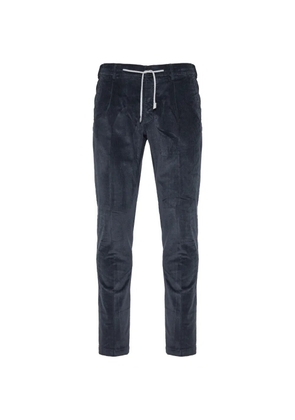 Eleventy corduroy drawstring trousers - Blue
