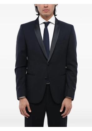 Corneliani shawl-collar single-breasted jacket - Blue