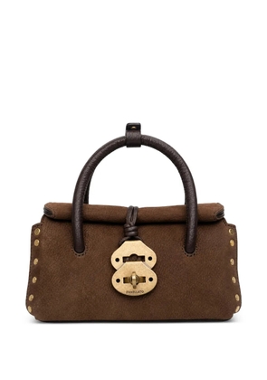 Zanellato baby Dotta Jones studded handbag - Brown