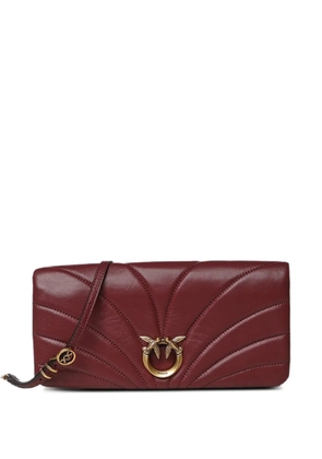 PINKO Love Birds quilted shoulder bag - Red