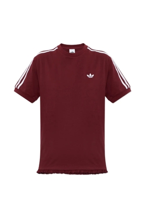 adidas ruffle-trim logo-embroidered T-shirt