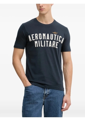 Aeronautica Militare logo-print T-shirt - Blue