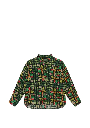 Denim Tears fruit-print long-sleeve shirt - Black