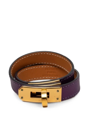 Hermès Pre-Owned 2012 Swift Kelly Double Tour Bracelet XS costume bracelet - Purple