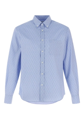 Ferragamo Gancini jacquard shirt - Blue