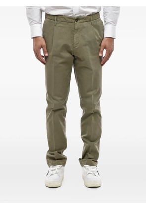 Corneliani elasticated-waist chino trousers - Green