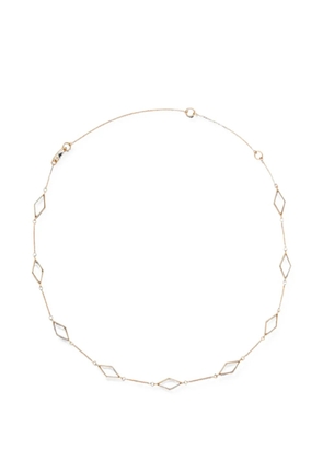 Jil Sander argyle-pattern brass necklace - Gold