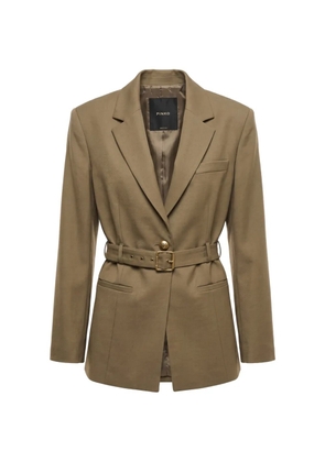 PINKO belted single-breasted blazer - Green