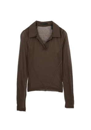 Helmut Lang layered-design long-sleeve top - Brown