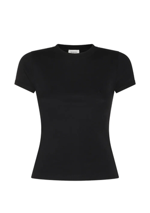 Saint Laurent Cassandre embroidered T-shirt - Black