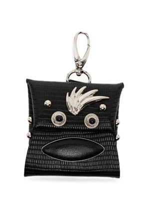 Toga silver-tone hardware leather wallet - Black