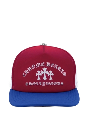 Chrome Hearts Triple Cross Hollywood trucker hat - Red