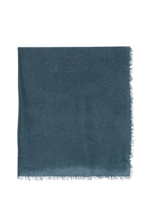 Faliero Sarti Cristiana fringed scarf - Blue