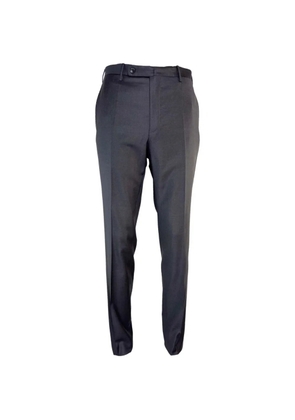 Incotex flat-front twill trousers - Grey