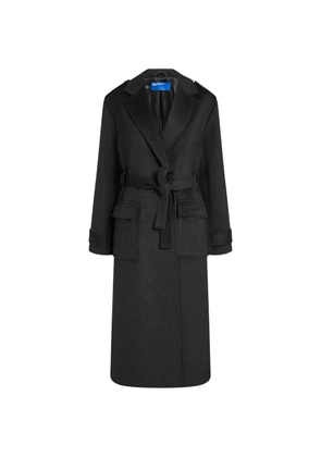 Karl Lagerfeld Jeans belted long-sleeve coat - Black